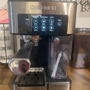 Chefman Black and Silver Espresso Machine